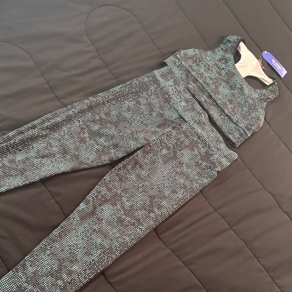 RBX Black and Gray Patterned Jumpsuit